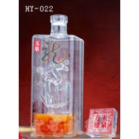 辽宁工艺酒瓶生产企业_河间宏艺玻璃制品厂家订制空心造型酒瓶