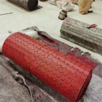 江苏徐州给煤机甲带 锰钢二维柔性甲带