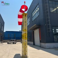 机场滑行道FOD监控塔架 易折航空风向杆 助航灯光易碎杆