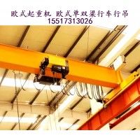 如何避免欧式单梁行吊在运行中发生碰撞