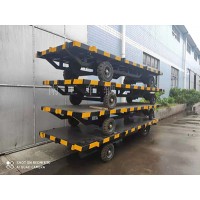 3T无动力牵引骨架型平板拖车