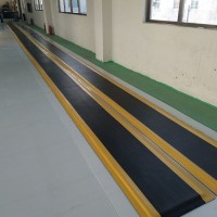 流水线双层防疲劳脚垫,导电防滑抗疲劳地垫,龙之净耐用胶垫 两层黄边防疲劳脚垫,卡优防滑双层抗疲劳垫