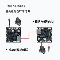 网络音频模块 带对讲广播功放输出小模块