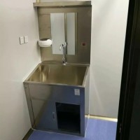 不锈钢材质洗手池洗手台配自动皂液器烘手器配件