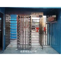 成都地铁医院单位全高不锈钢转闸通道定制13032826899